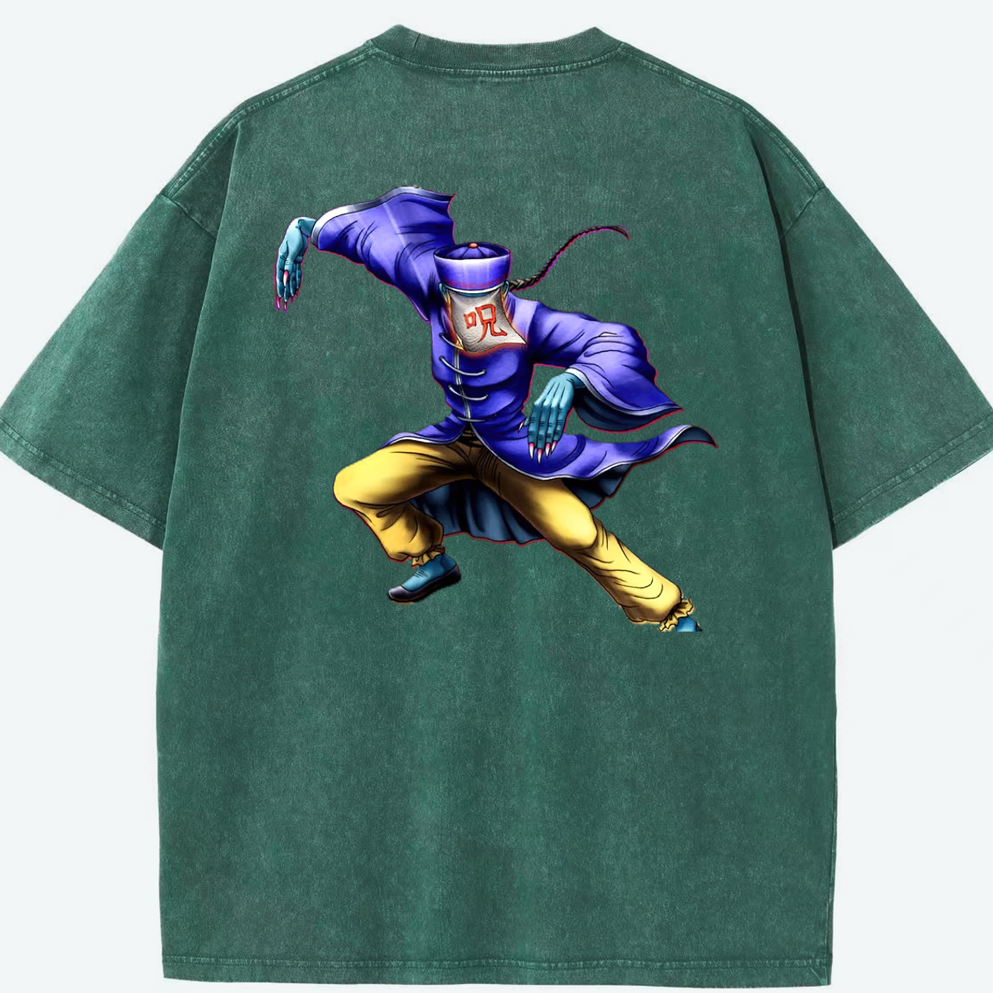 （画像用） 遊☆戯☆王 Yu-Gi-Oh! 綿100% ヴィンテージ風 半袖Tシャツ（背面プリント）